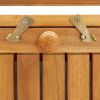 Patio Storage Bench 58.3" Solid Acacia Wood