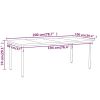 9 Piece Patio Dining Set Black