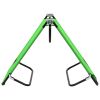 Folding Sun Lounger Steel Green