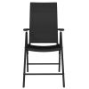 9 Piece Patio Dining Set Black
