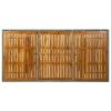 Patio Table Light Gray Poly Rattan and Solid Acacia Wood