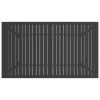 Patio Table Anthracite 55.1"x31.5"x28.3" Steel