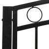 Patio Bench with a Table 49.2" Steel Black