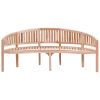 Banana Bench 78.7" Solid Teak Wood
