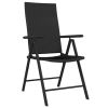 9 Piece Patio Dining Set Black