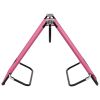 Folding Sun Lounger Steel Pink