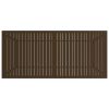 Patio Table Brown 74.8"x31.5"x28.3" Steel
