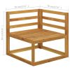 3-Seater Patio Sofa with Cushion Solid Acacia Wood