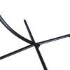 Large Folding Hanging Egg Chair with Stand Outdoor Patio Swing Egg Chair with Grey Cushion;  330LBS Capacity