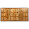Patio Table Dark Gray Poly Rattan and Solid Acacia Wood