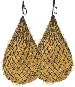 Horse Hay Feed Net Bag Hay Bags Forage Net Pocket (Option: Black-With Small Annulet)